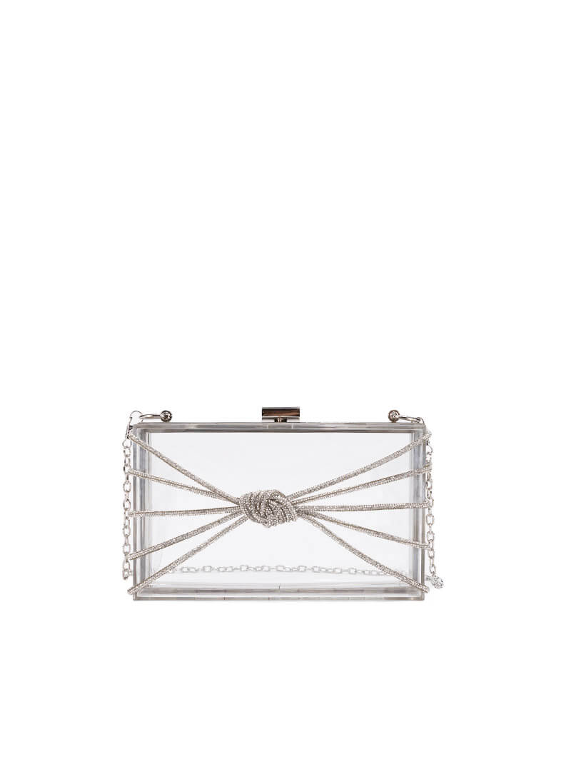 Sac transparent en strass